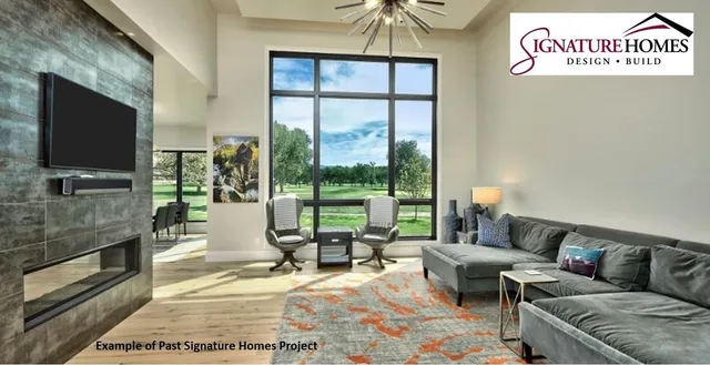 a table and chairs in front of a building