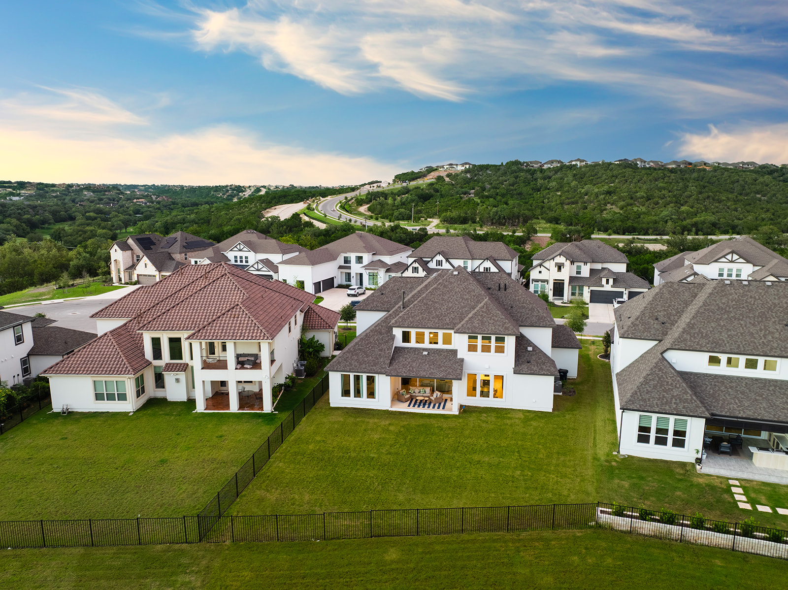 2905 Canto Trace Leander, TX 78641 - Photo 37 of 40 an aerial view of residential houses with outdoor space and trees