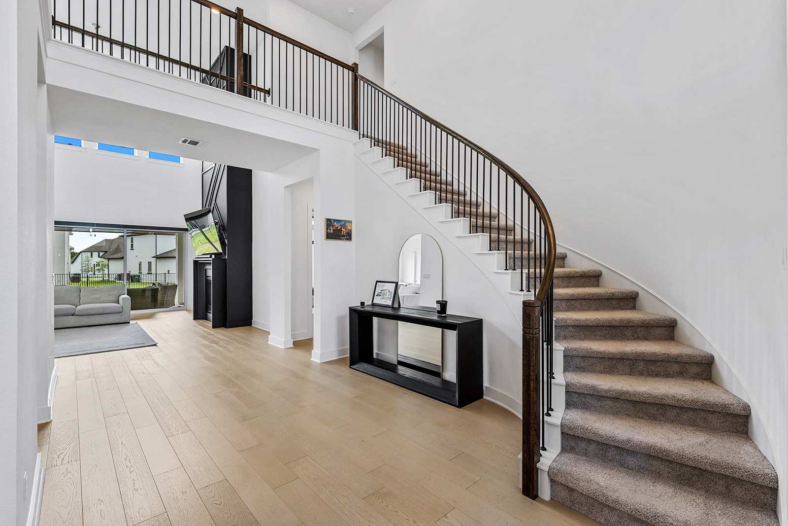 2905 Canto Trace Leander, TX 78641 - Photo 4 of 40 a view of staircase with white walls and window
