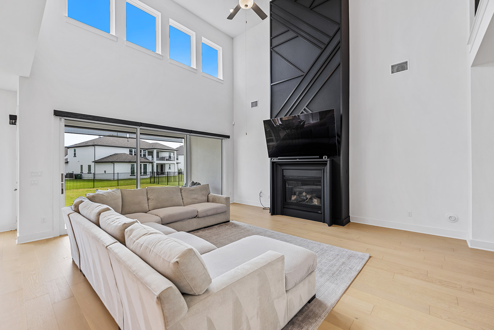 2905 Canto Trace Leander, TX 78641 - Photo 7 of 40 a living room with furniture and a fireplace