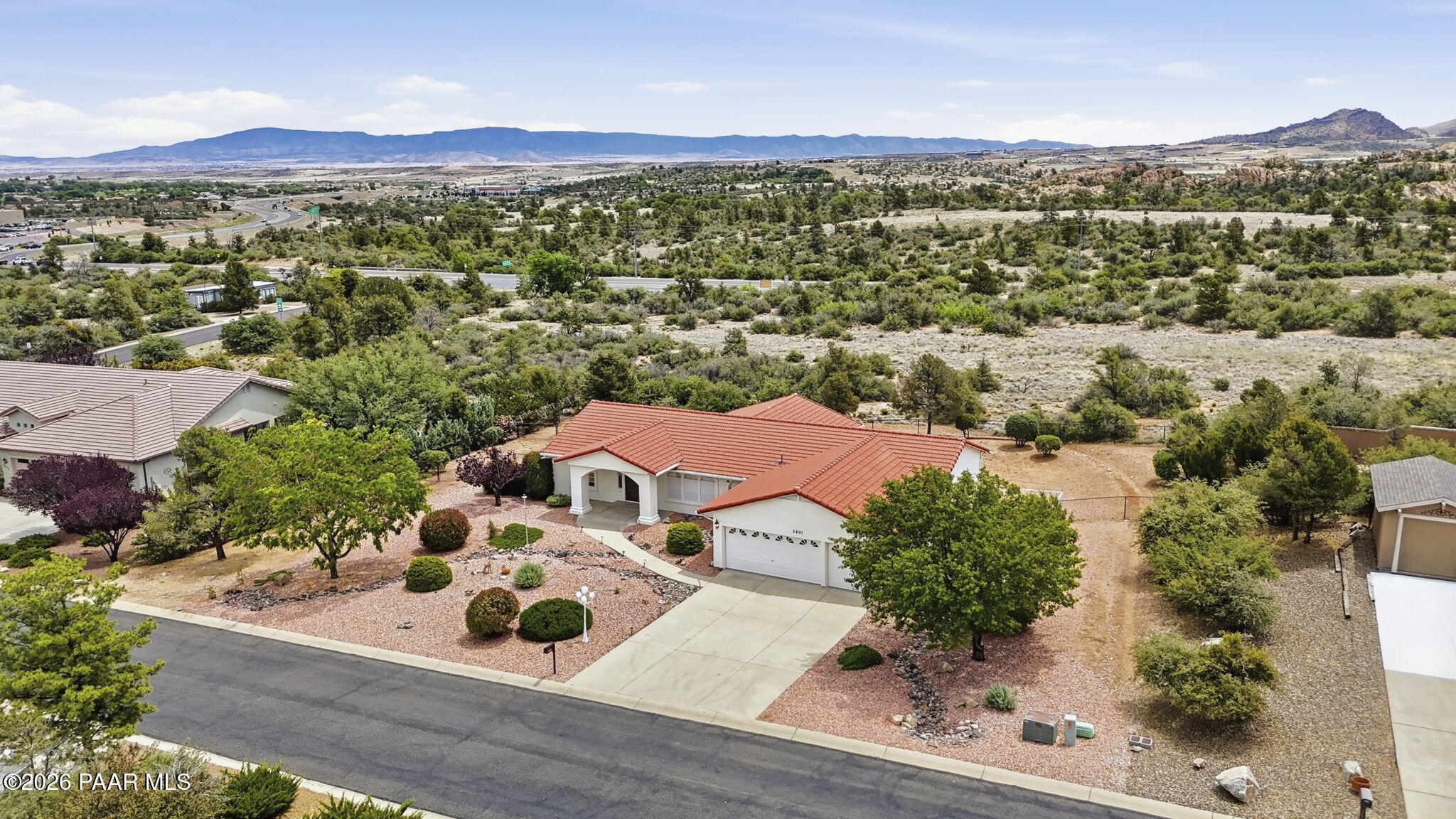 5801 North Honeysuckle Road Prescott, AZ 86305 - Photo 2 of 45 2-Aerial Front 1