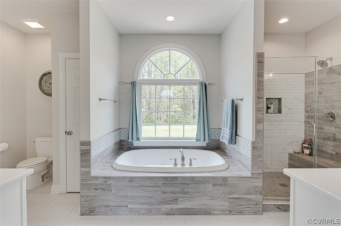 14074 Blunts Bridge Road Ashland, VA 23005 - Photo 25 of 50 Gorgeous primary bathroom renovated in Sept 2021