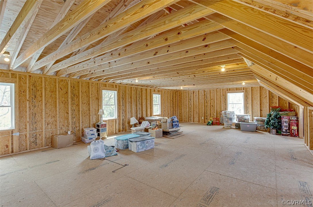 14074 Blunts Bridge Road Ashland, VA 23005 - Photo 47 of 50 Full unfinished upstairs of detached garage - unending storage
