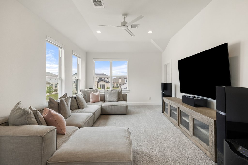 802 Geiger Path Austin, TX 78738 - Photo 13 of 40 Media room located off the upstairs gameroom