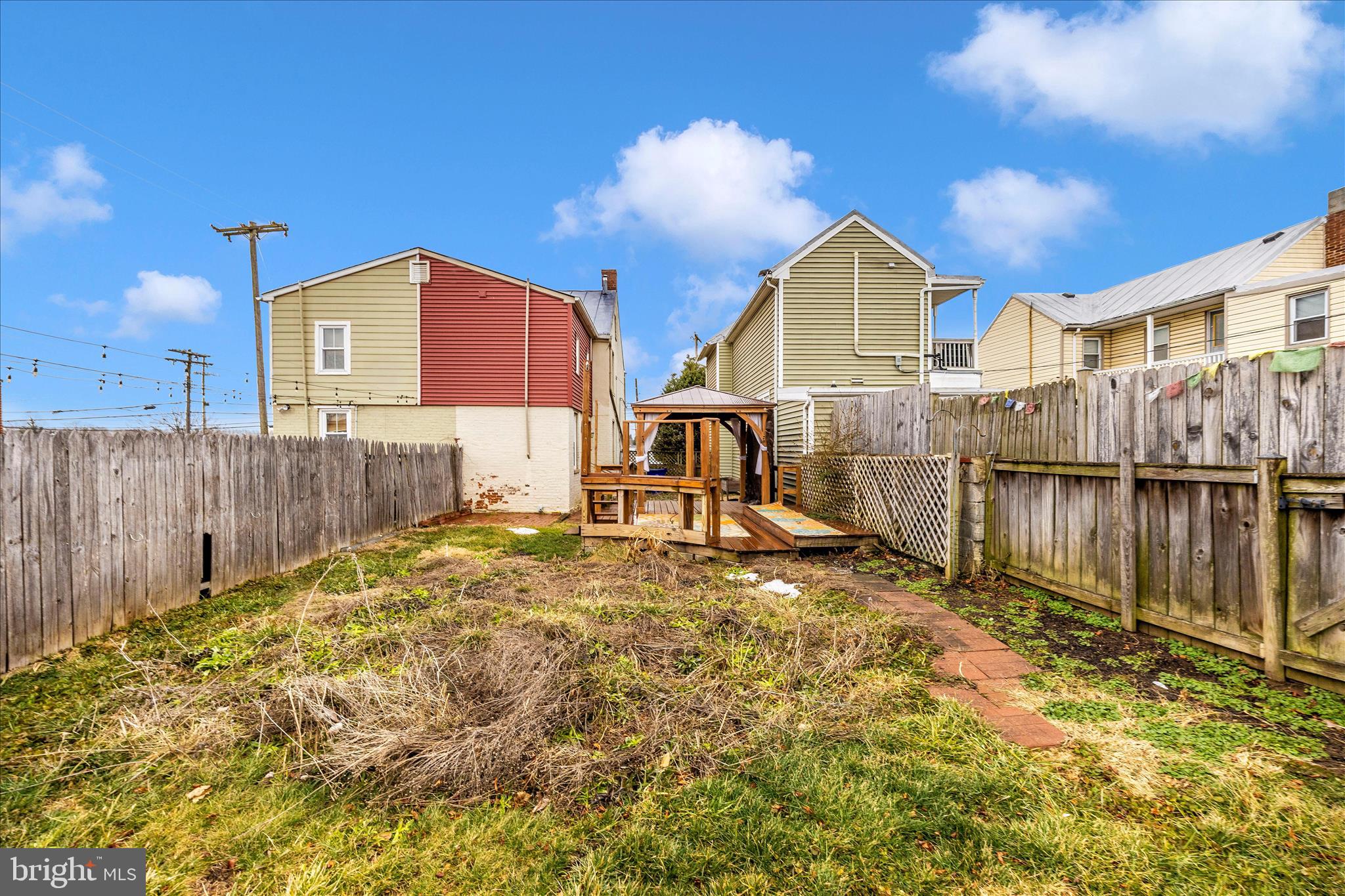 515 East Church Street Frederick, MD 21701 - Photo 37 of 56 Back yard showing covered deck