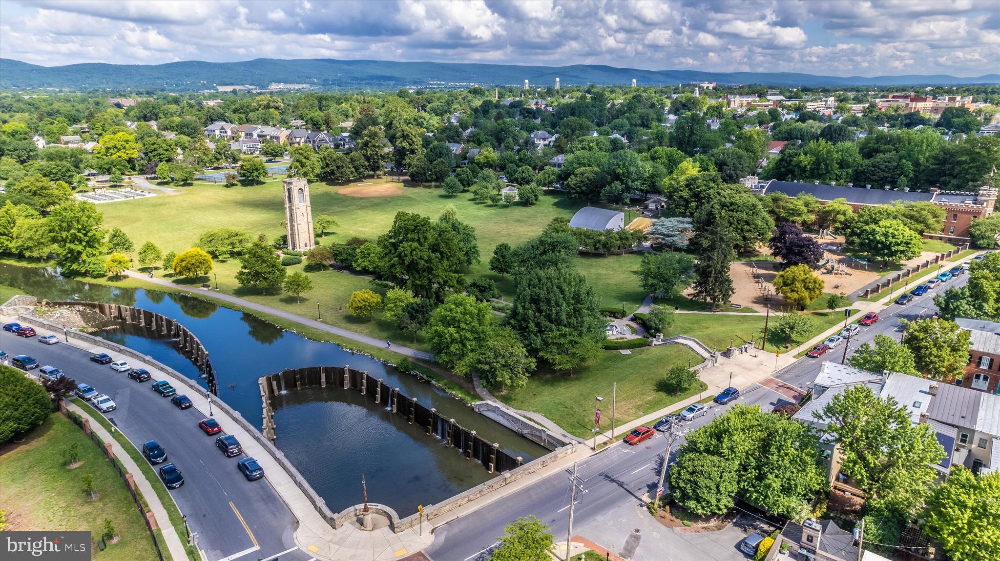 515 East Church Street Frederick, MD 21701 - Photo 49 of 56 Ariel View of Frederick Carroll Creek/Baker Park