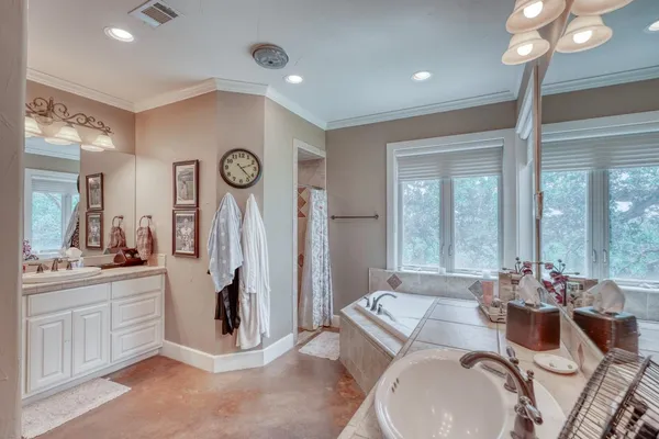 a very nice looking room with a large window