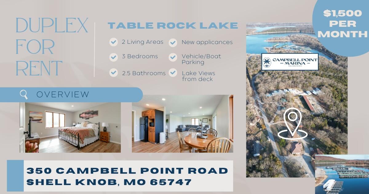 350 Campbell Point Road, Unit 1 Shell Knob, MO 65747 - Photo 1 of 18 GEM LT Rental