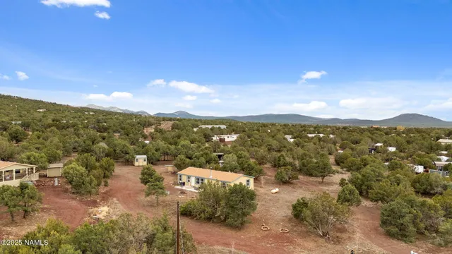 a view of city and mountain