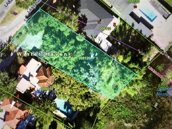 an aerial view of a garden with plants