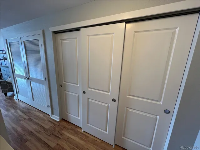 a view of closet area