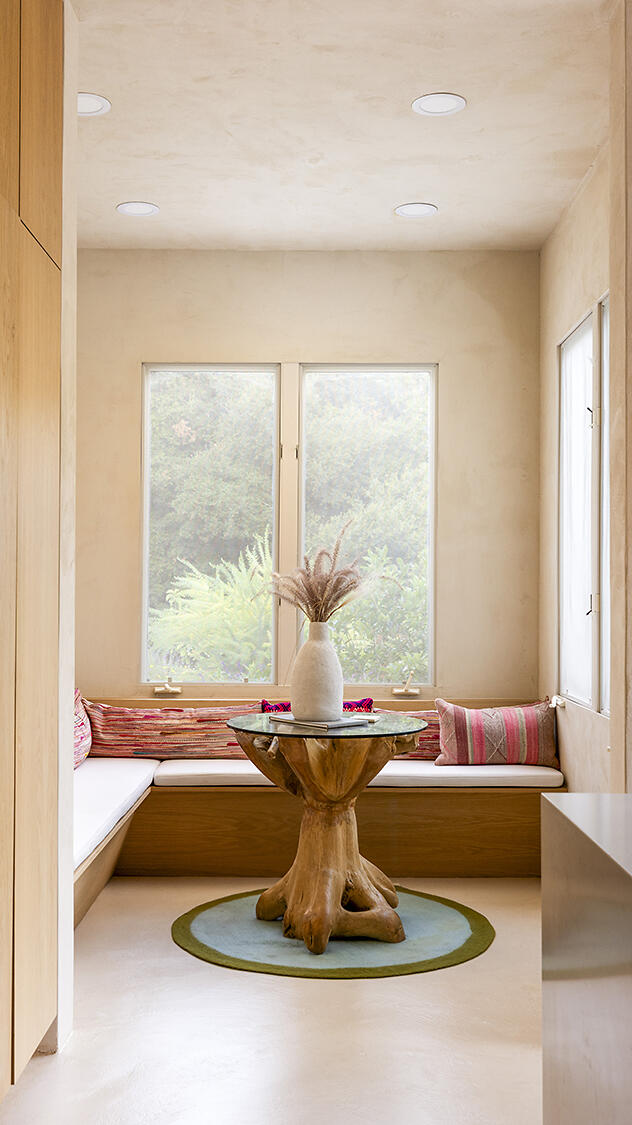 1545 San Roque Road Santa Barbara, CA 93105 - Photo 16 of 60 a dining room with a window and couch