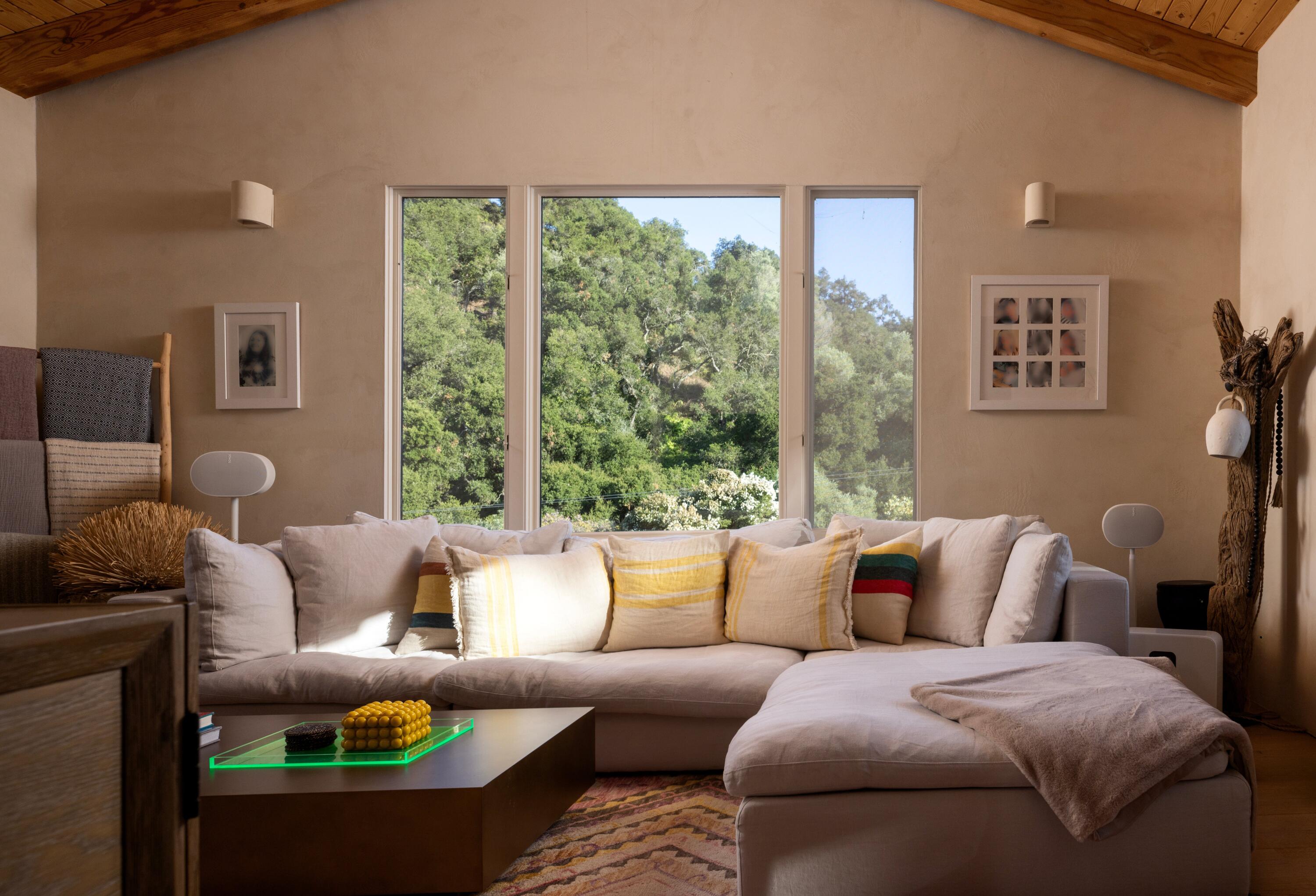 1545 San Roque Road Santa Barbara, CA 93105 - Photo 18 of 60 a living room with furniture and a large window