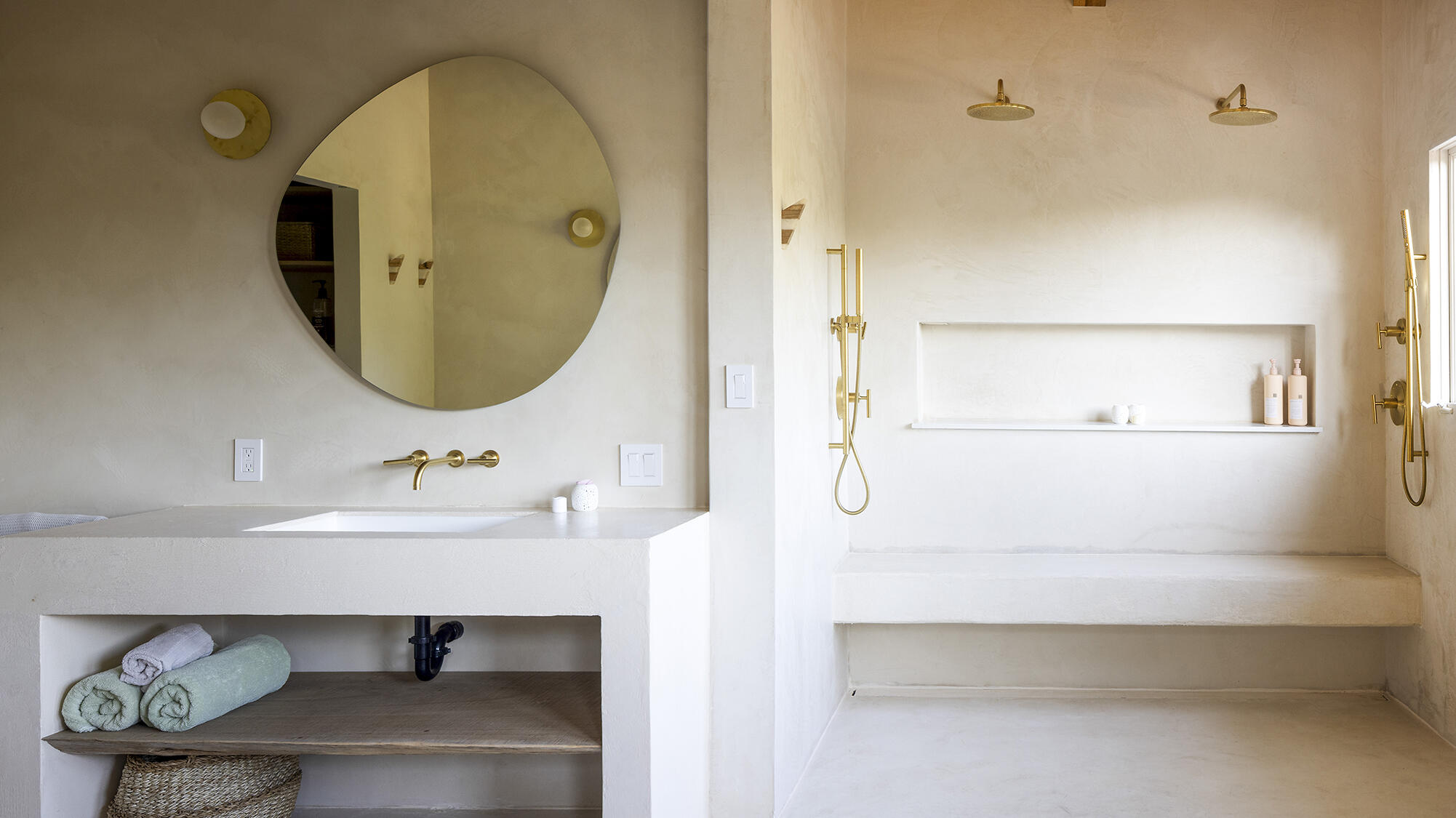 1545 San Roque Road Santa Barbara, CA 93105 - Photo 24 of 60 a bathroom with a sink mirror and vanity
