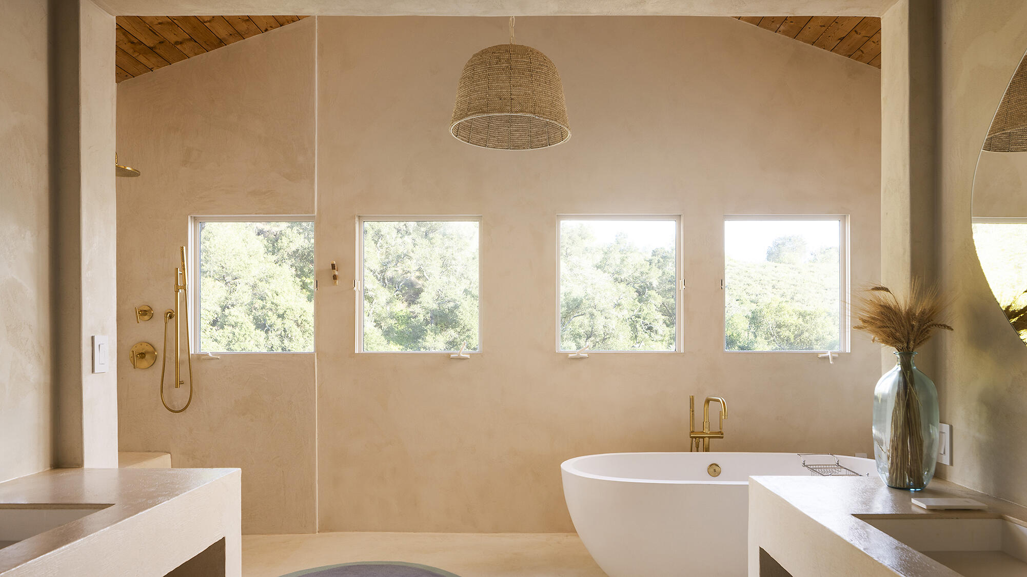 1545 San Roque Road Santa Barbara, CA 93105 - Photo 27 of 60 a bathroom with a sink and a mirror