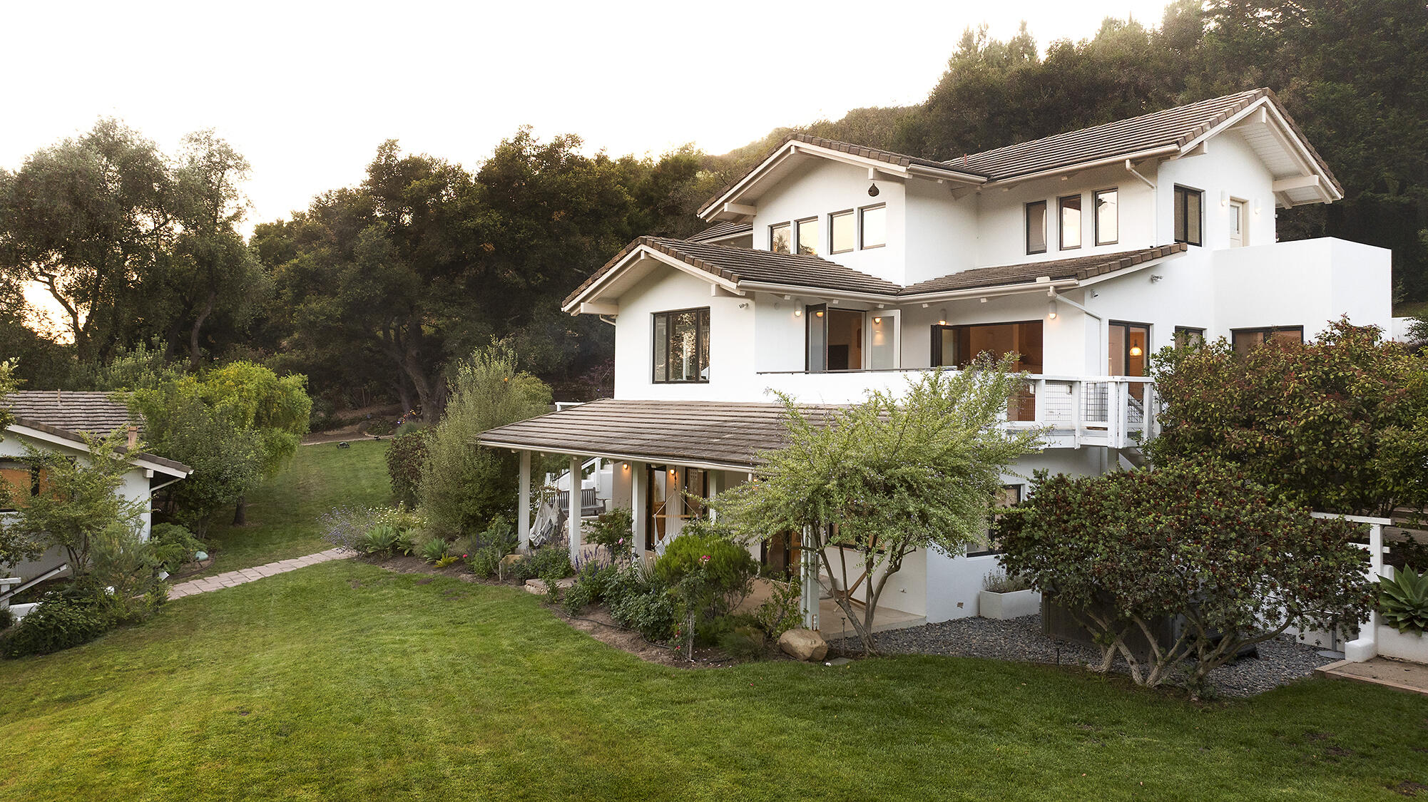 1545 San Roque Road Santa Barbara, CA 93105 - Photo 3 of 60 a front view of a house with a yard