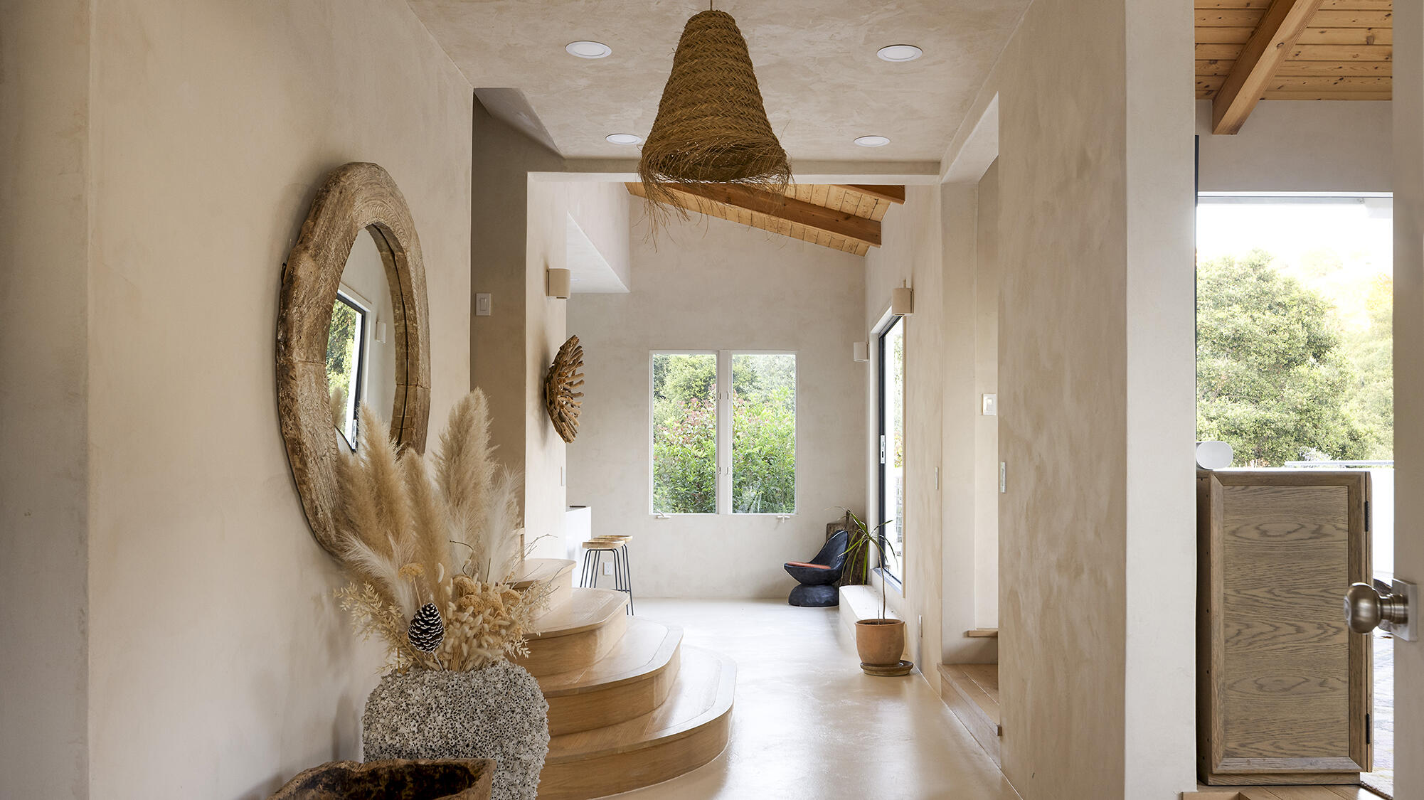 1545 San Roque Road Santa Barbara, CA 93105 - Photo 6 of 60 a living room with furniture and a large window