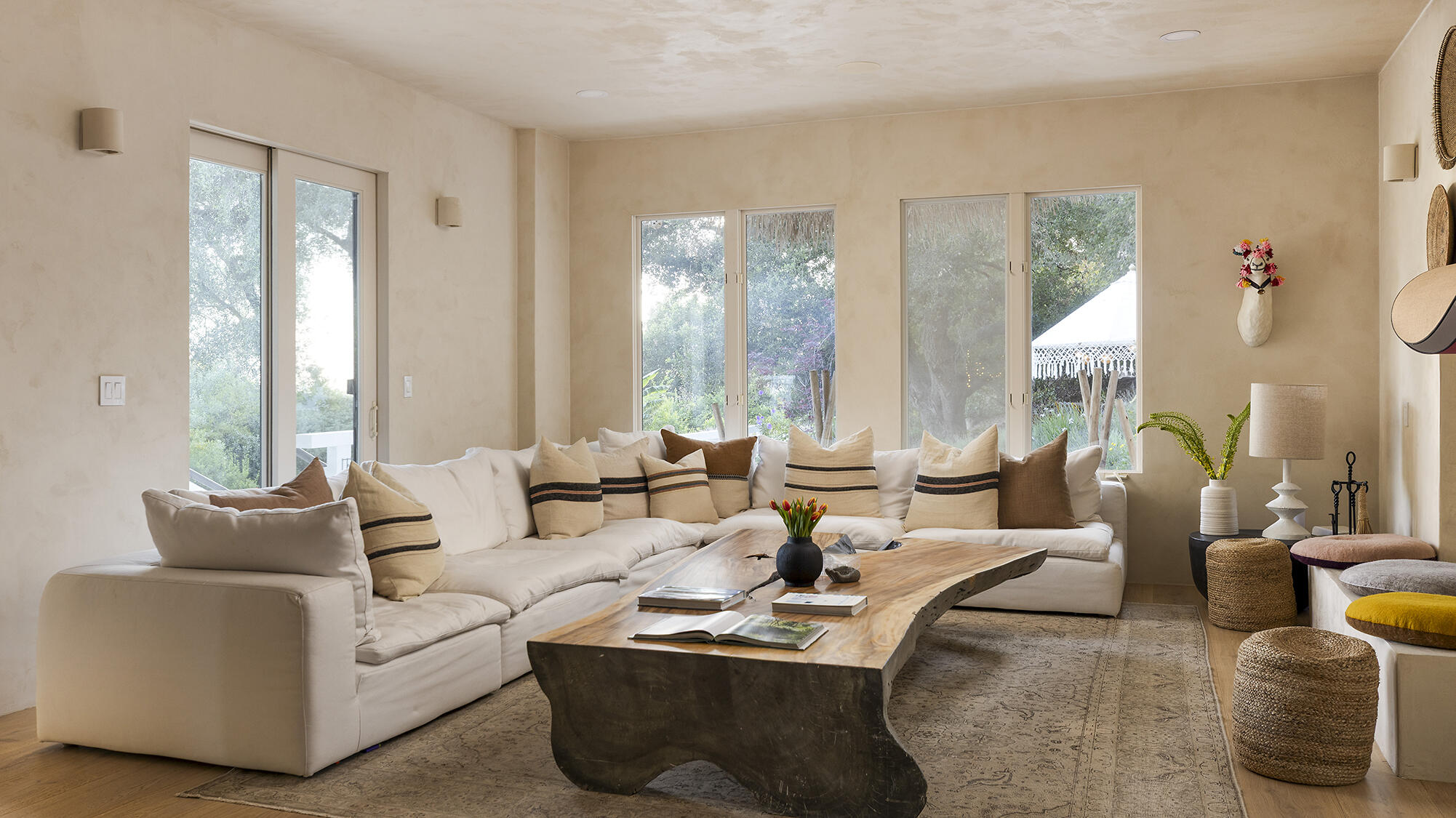 1545 San Roque Road Santa Barbara, CA 93105 - Photo 9 of 60 a living room with furniture and a large window