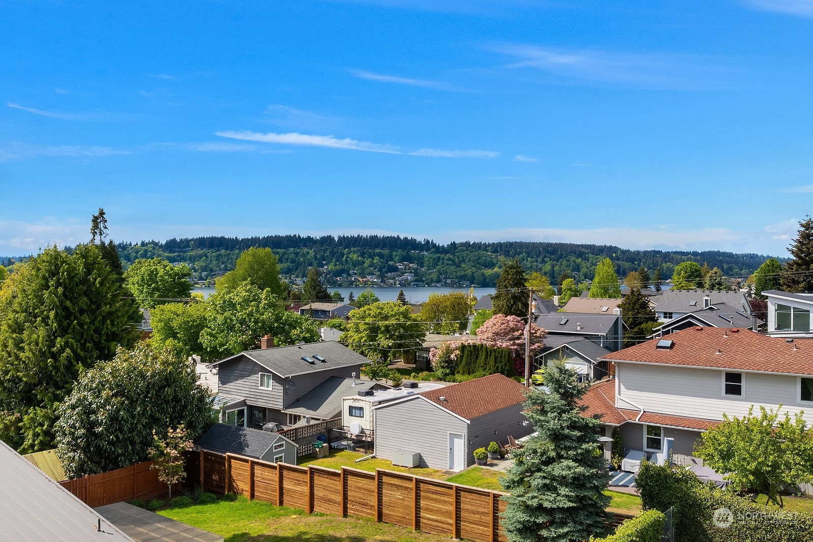 1202 North 29th Street Renton, WA 98056 - Photo 32 of 35 an aerial view of a house with a garden