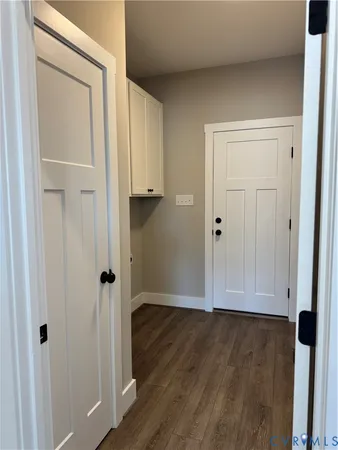 a view of wooden closet