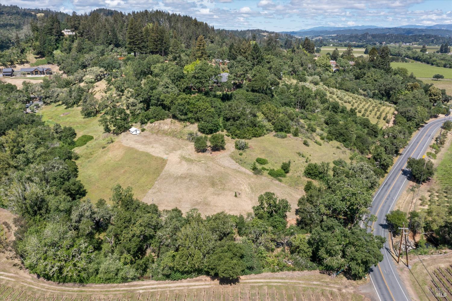 1077 Westside Road Healdsburg, CA 95448 - Photo 10 of 48 an aerial view of a houses with trees