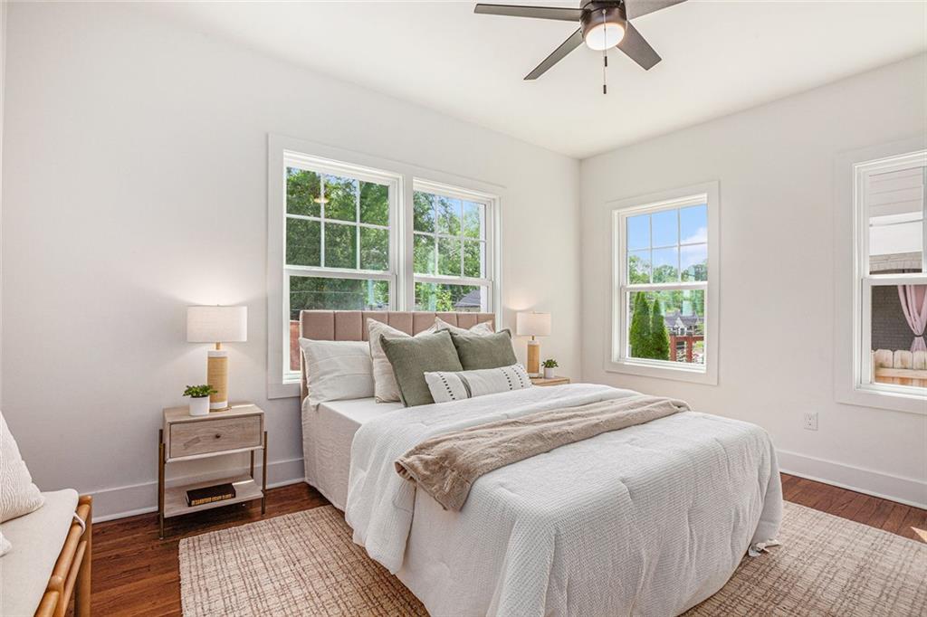 1721 South Gordon Street Southwest Atlanta, GA 30310 - Photo 38 of 44 a bedroom with a bed and a window