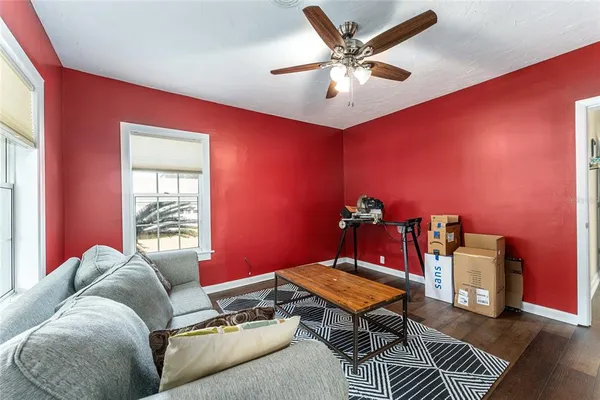 a view of parking garage