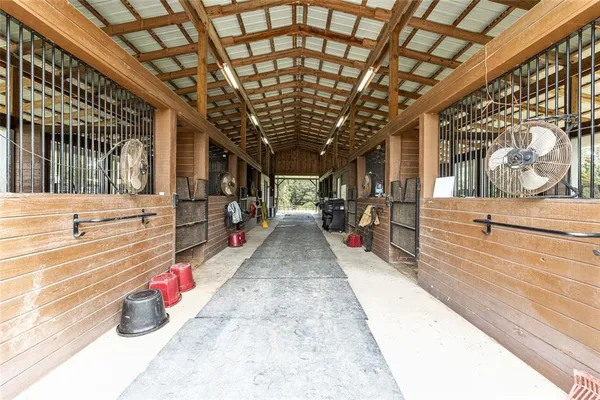 a view of a swimming pool with an ocean view
