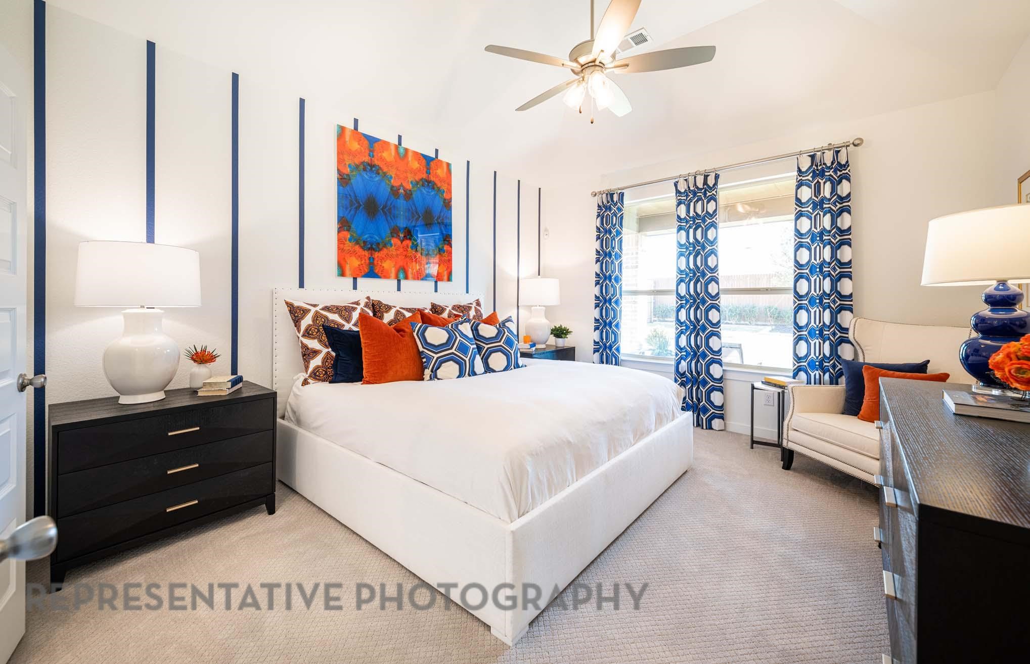 10326 Da Silva Street Manvel, TX 77578 - Photo 4 of 18 a bed room with a bed and a couch