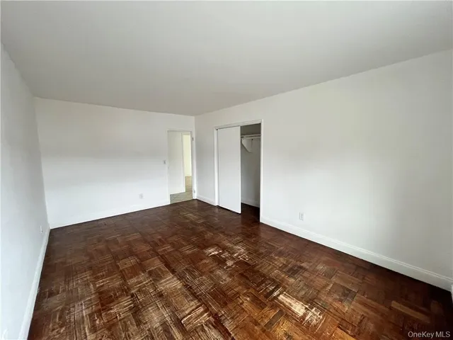 a view of hallway with closet