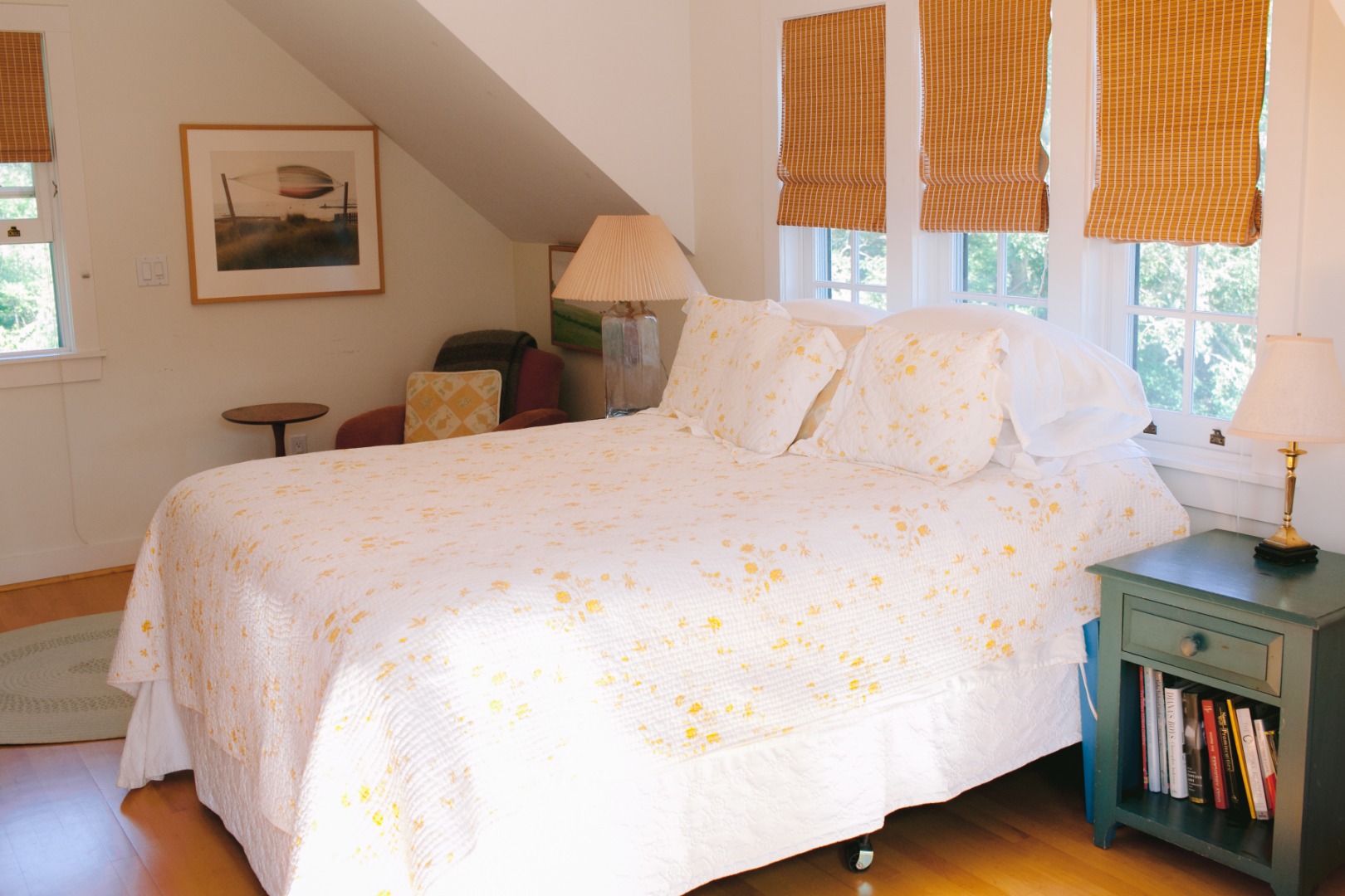 60 Meetinghouse Road Chilmark, MA 02535 - Photo 13 of 23 a large white bed in a white room