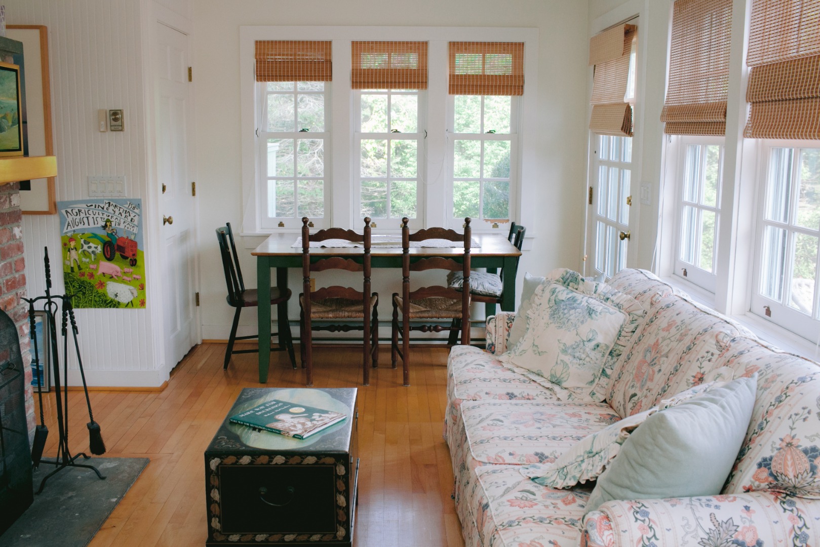 60 Meetinghouse Road Chilmark, MA 02535 - Photo 7 of 23 a living room with furniture and a floor to ceiling window