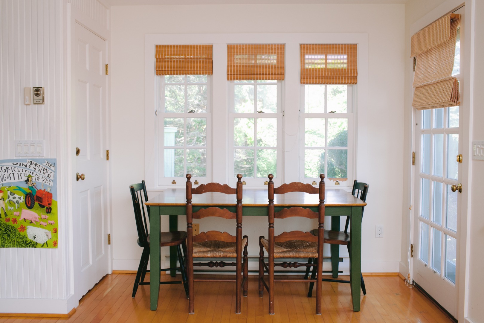 60 Meetinghouse Road Chilmark, MA 02535 - Photo 9 of 23 a view of a dining room with furniture and a window