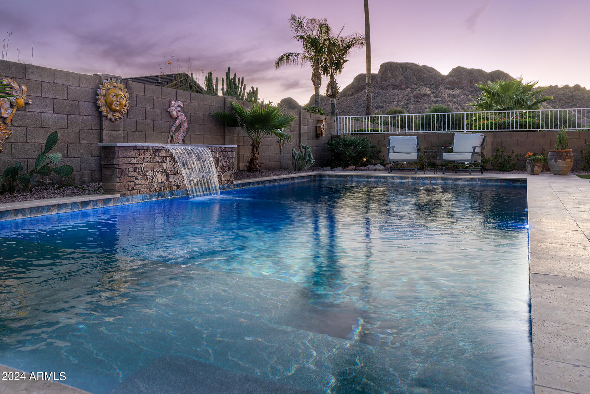 View from pool.