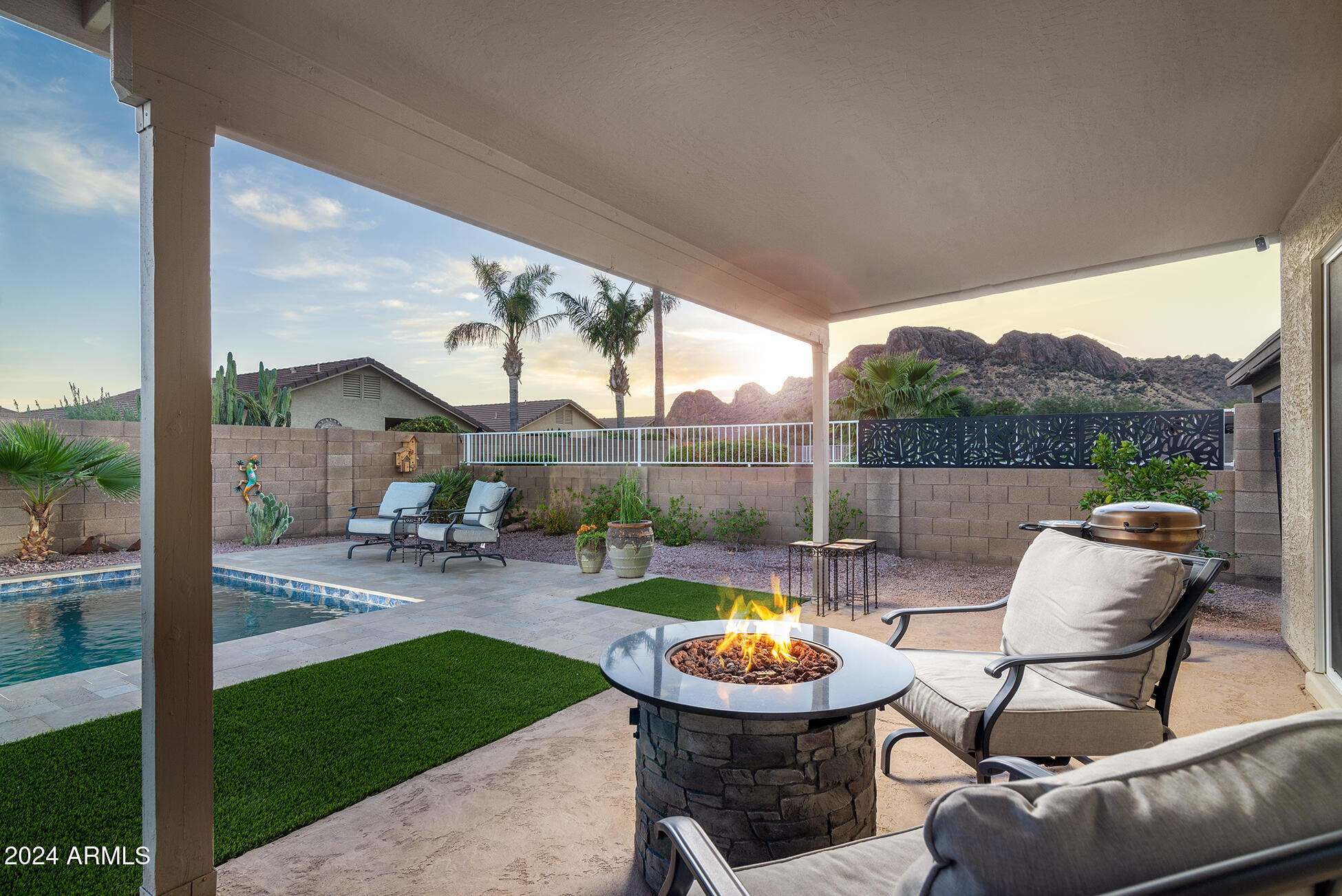 Back patio.