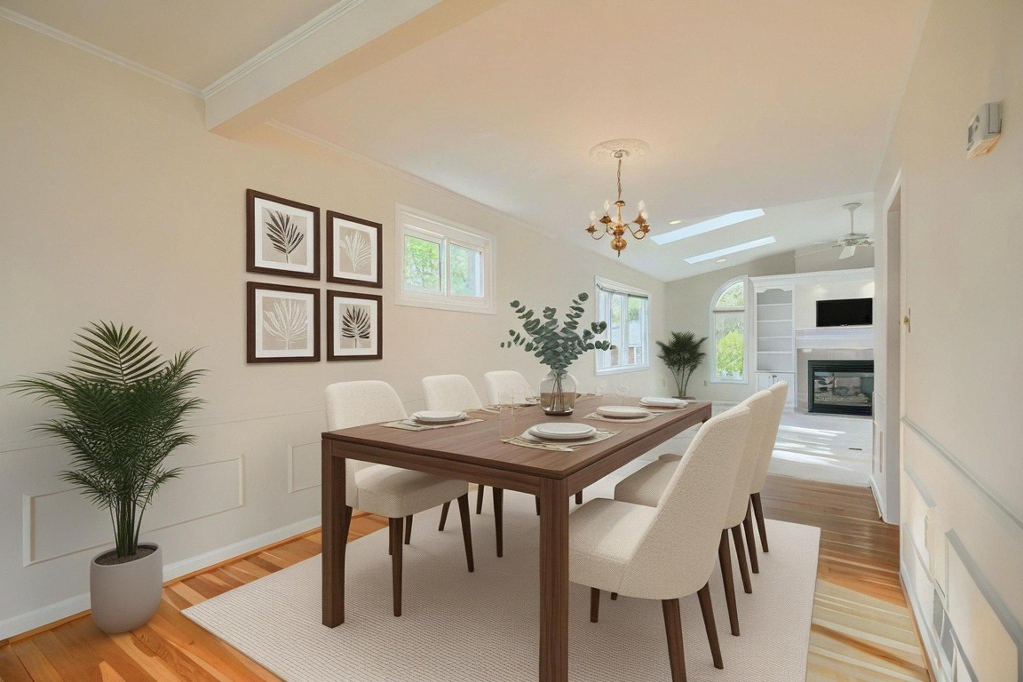 8 Felton Road Lutherville-Timonium, MD 21093 - Photo 10 of 42 Virtually staged dining room