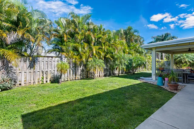 a view of a backyard with a garden