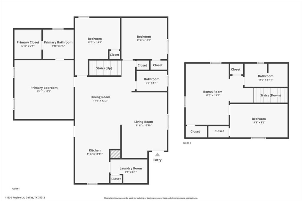 11630 Rupley Lane Dallas, TX 75218 - Photo 28 of 30 a picture of a floor plan
