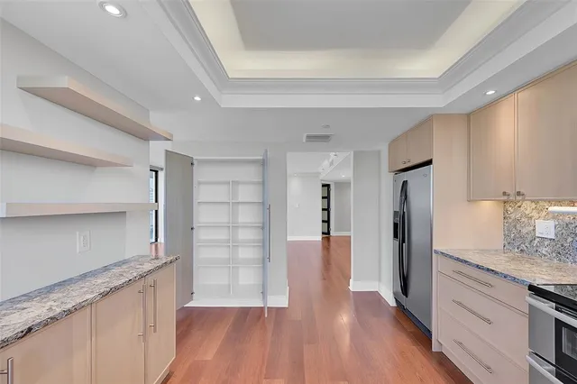 a view of a city from a balcony