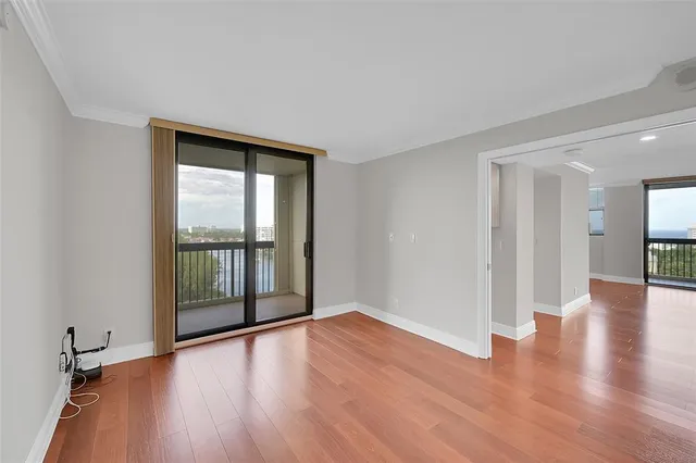 a view of balcony with city view