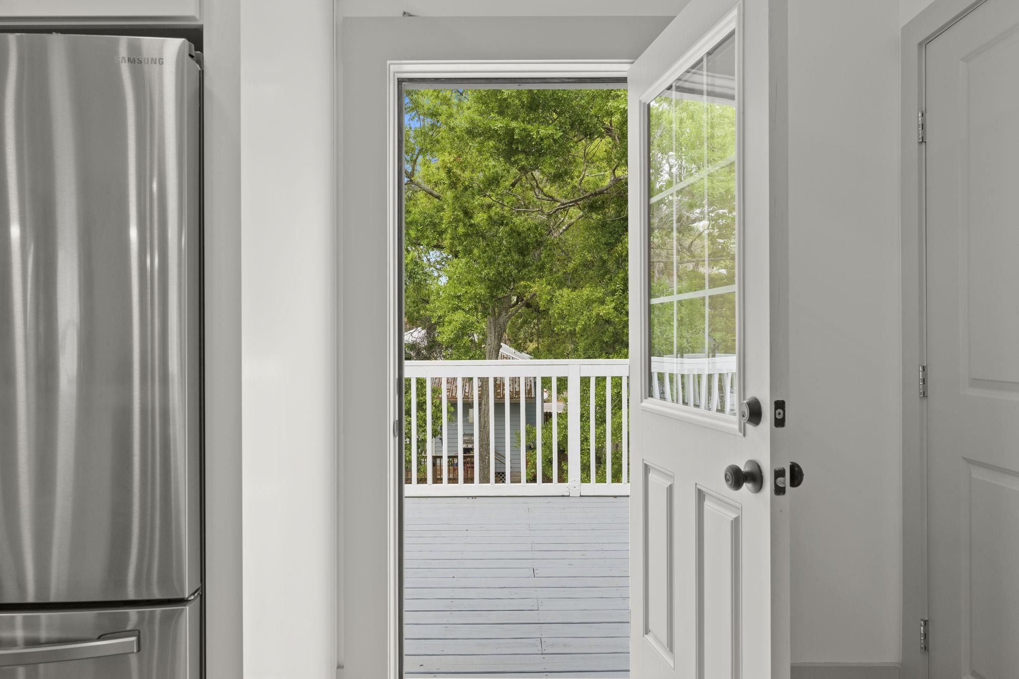 160 Blanco Street St. Augustine, FL 32084 - Photo 19 of 43 a view of a balcony with wooden floor