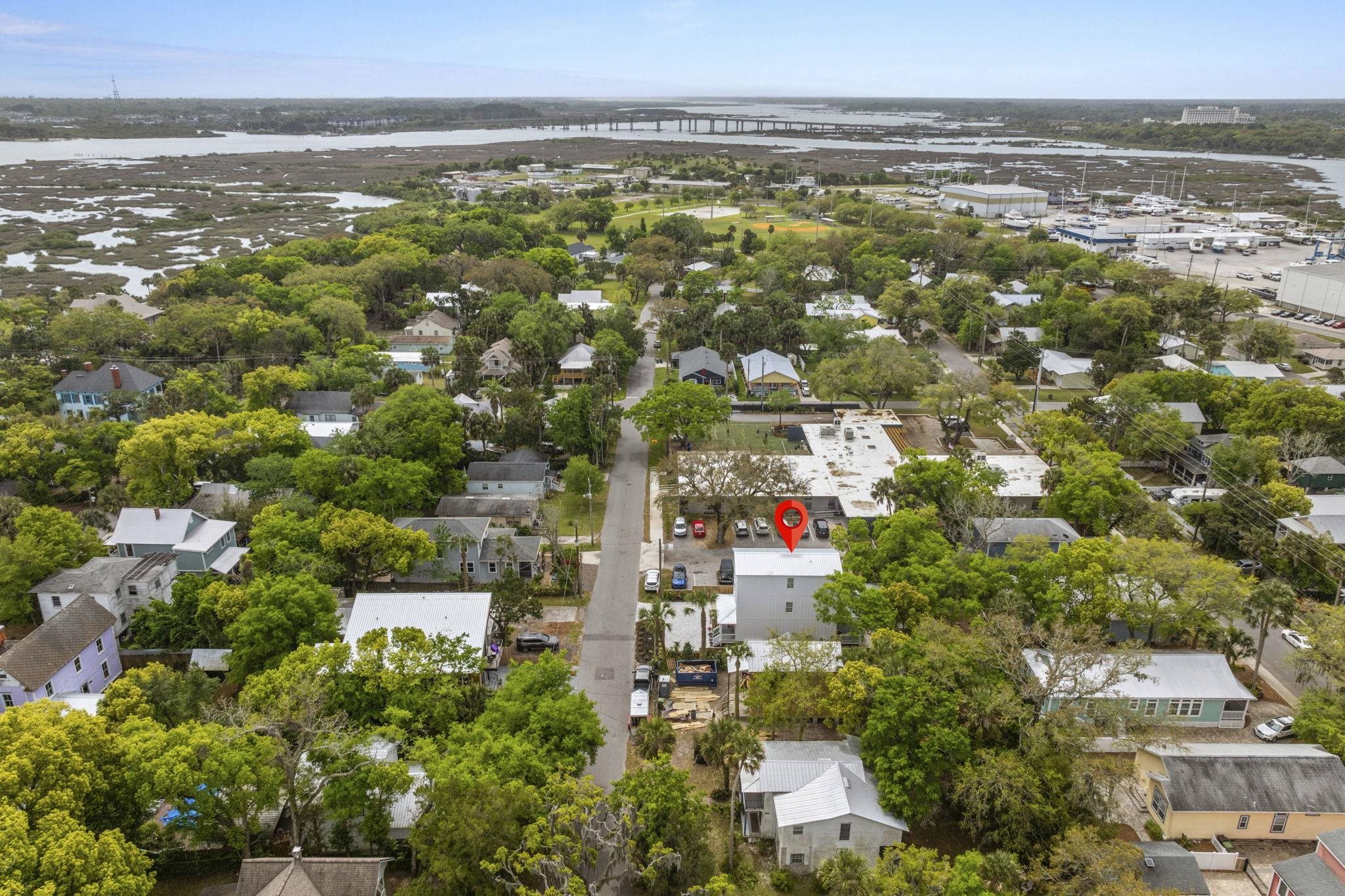 160 Blanco Street St. Augustine, FL 32084 - Photo 41 of 43 an aerial view of residential building and lake