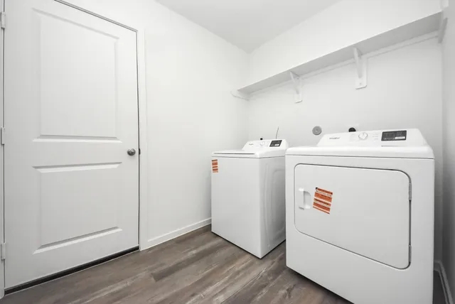 a view of a backyard with a garden