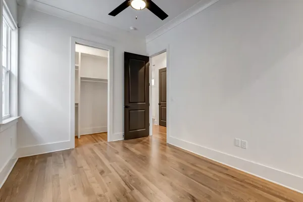 a view of hallway with stairs