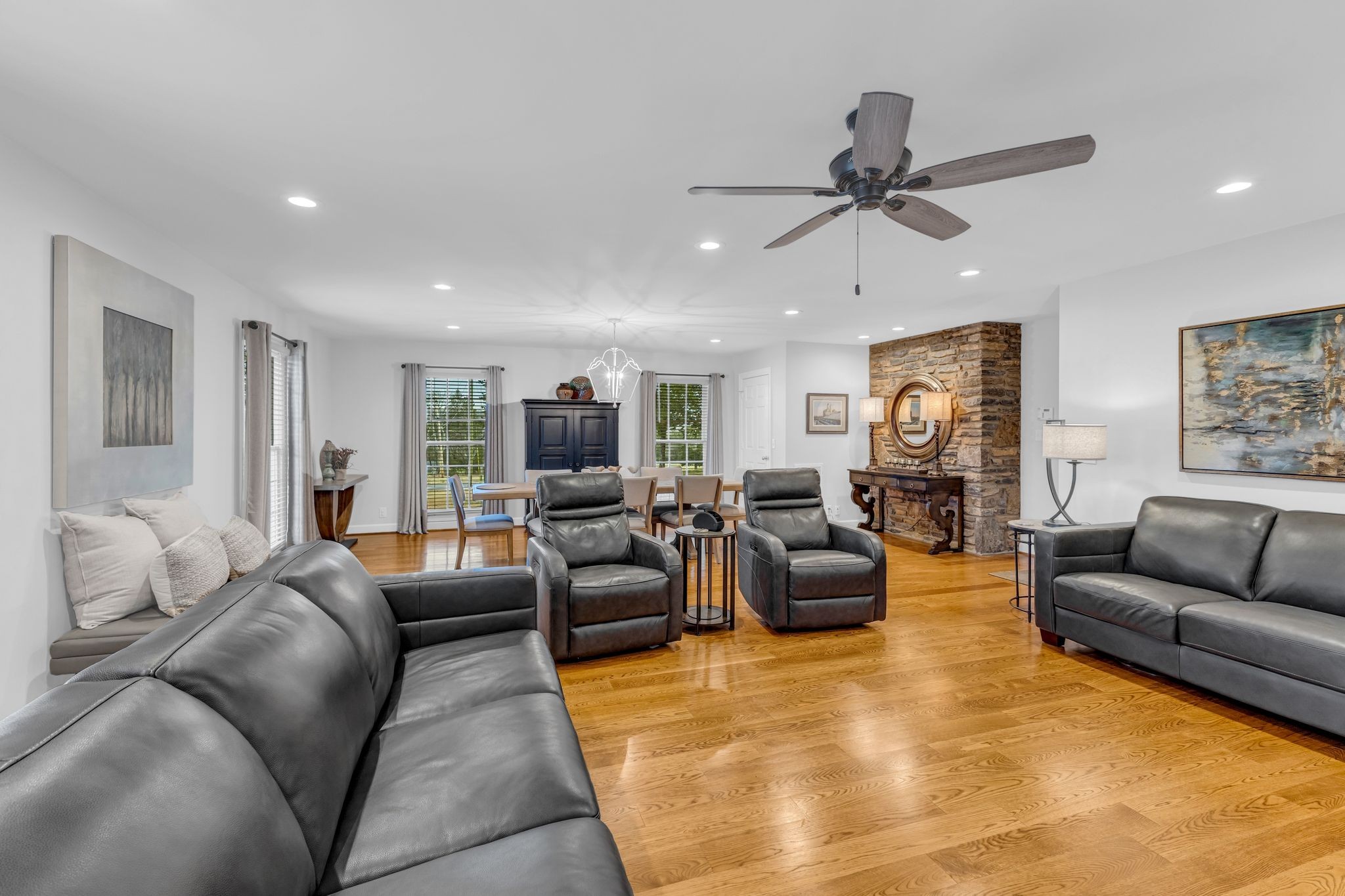 2058 Kidd Road Nolensville, TN 37135 - Photo 19 of 63 a living room with furniture and a large window