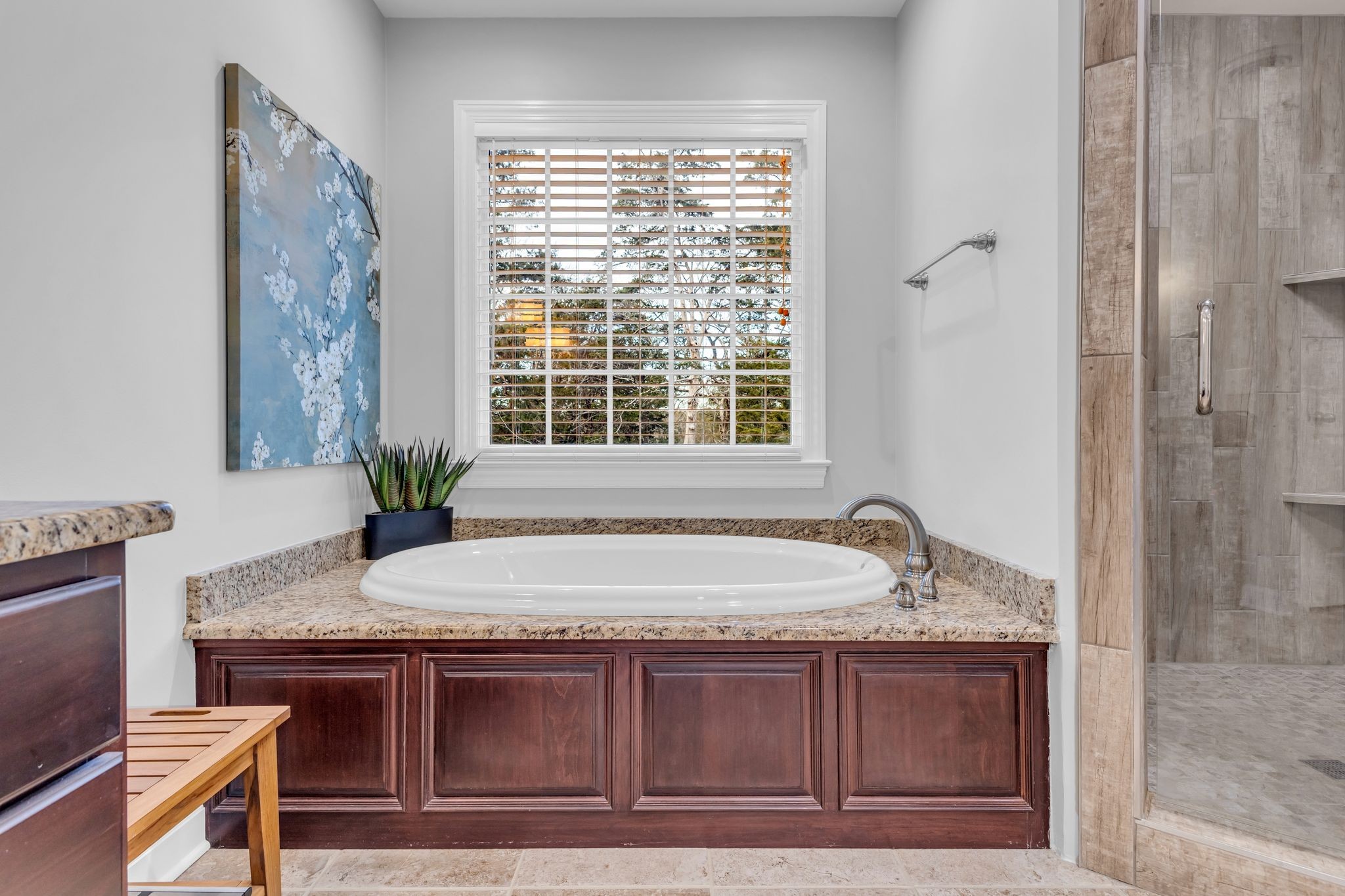 2058 Kidd Road Nolensville, TN 37135 - Photo 24 of 63 a bathroom with a granite countertop tub and sink