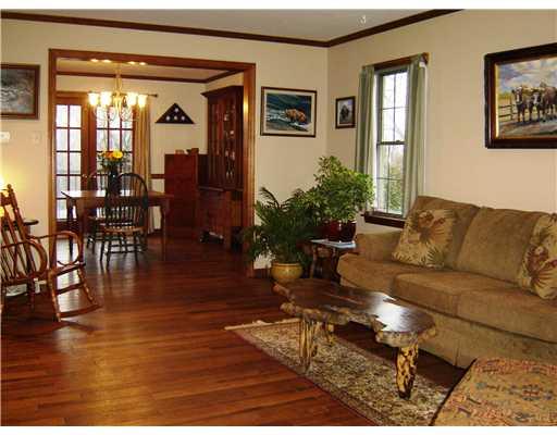 58 Shuster Road Gibsonia, PA 15044 - Photo 3 of 18 Living Room. Comfortable gatherings in the warm living room and dining room. French doors access the rear deck.