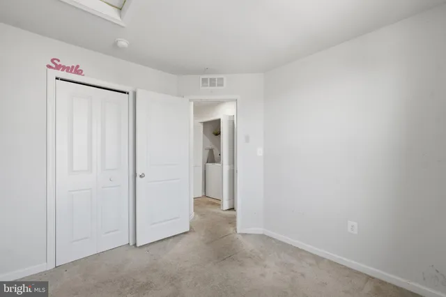 a view of an empty room