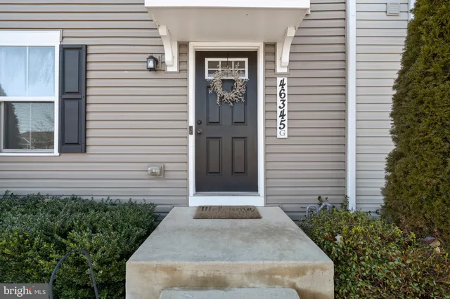 a view of a house with potted plants