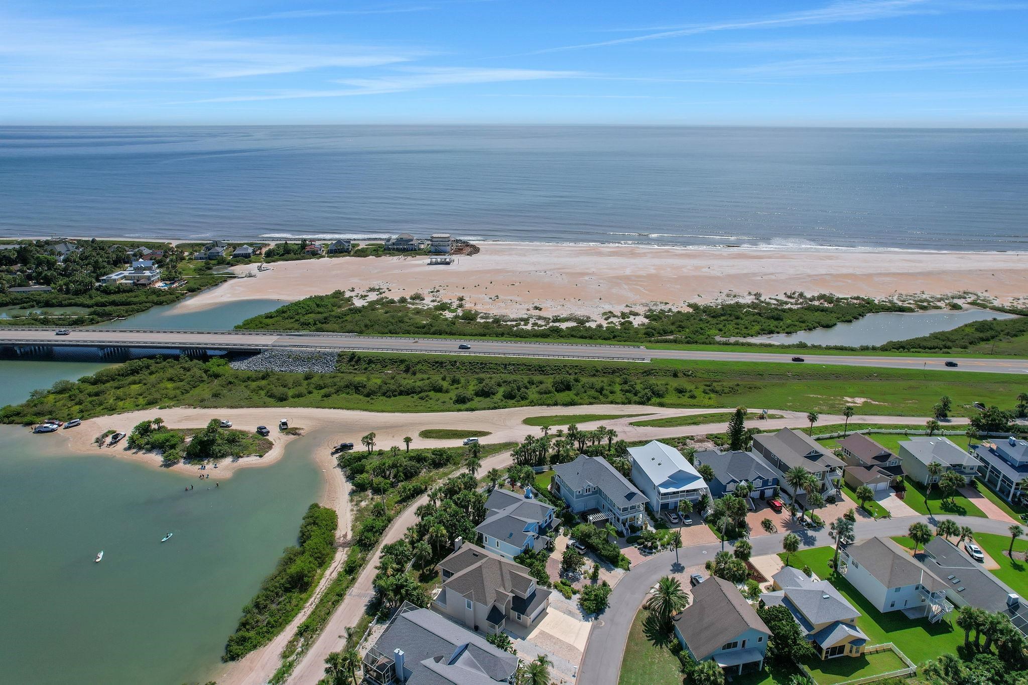 9162 August Circle St. Augustine, FL 32080 - Photo 11 of 81 Aerial perspective of suburban area featuring extended coastline